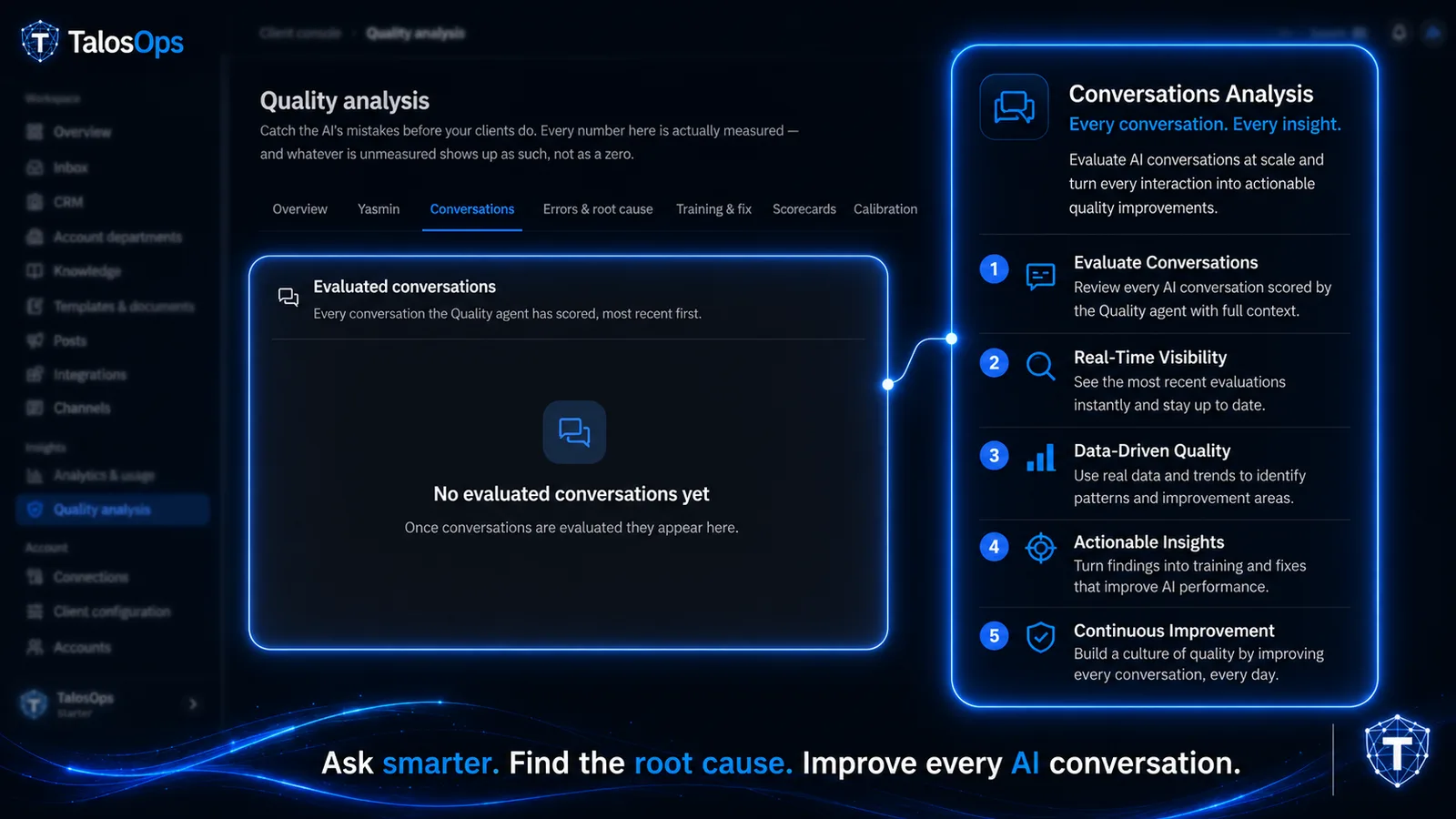 Quality analysis — Conversations
